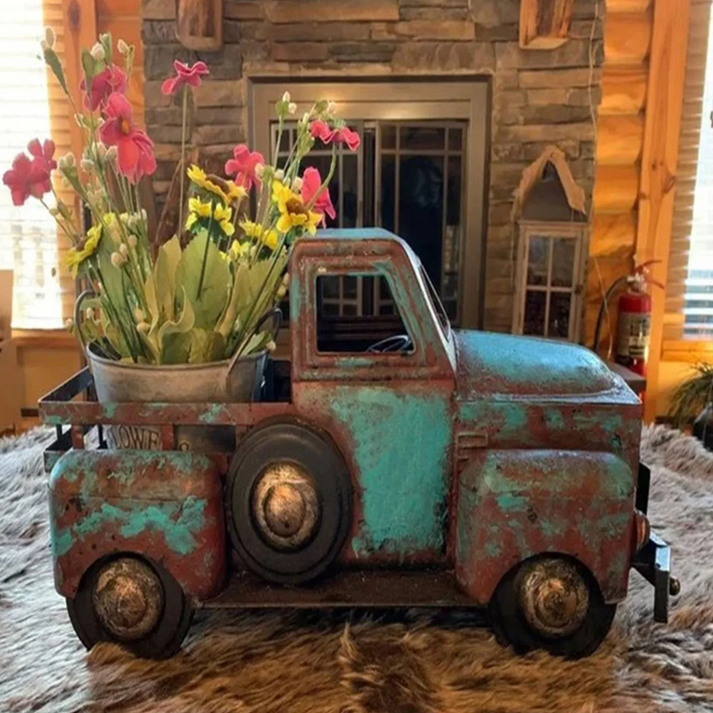 RusticHaul- Vintage lastbil dekorative potteplanter