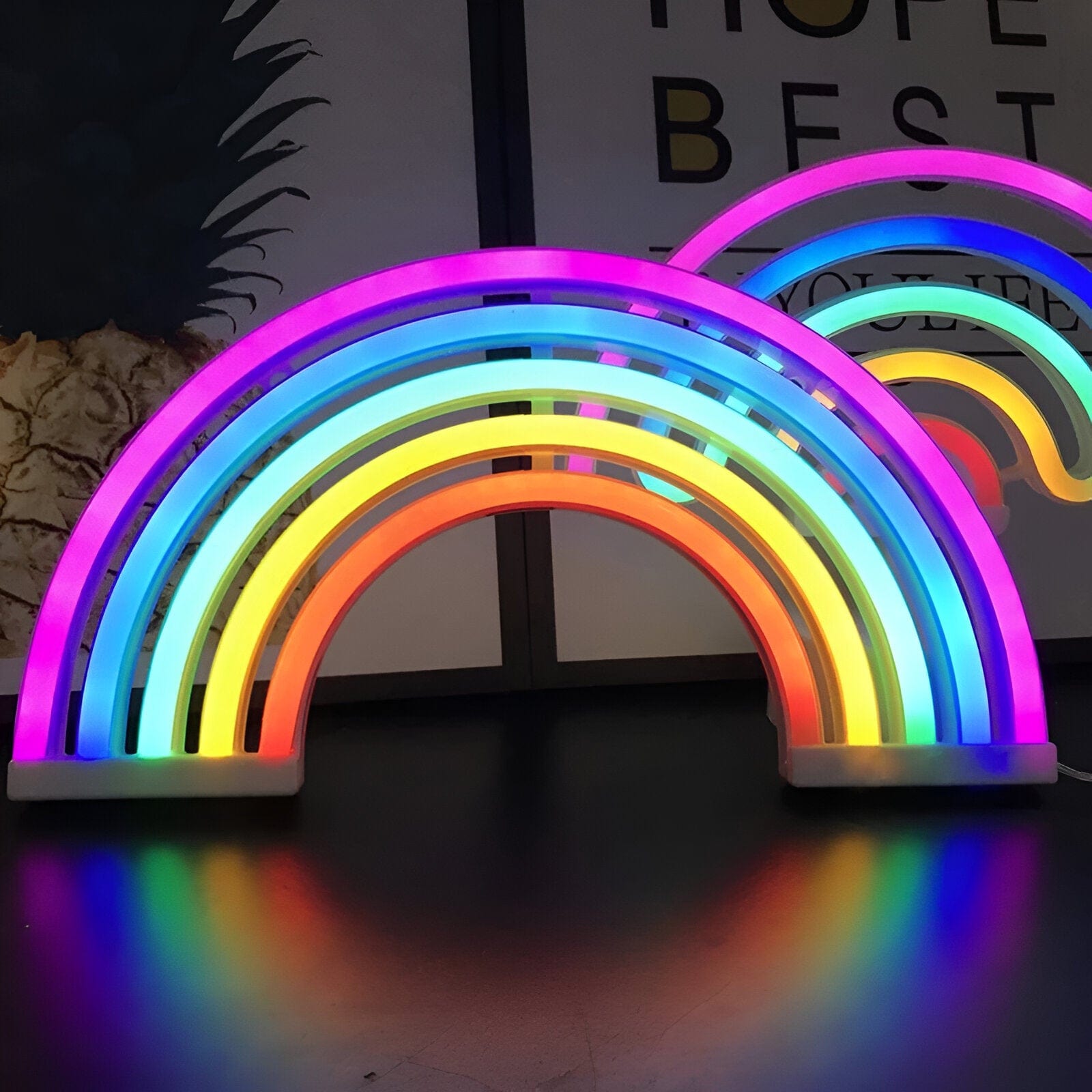 GlowArc - Lampe de nuit arc-en-ciel LED élégante