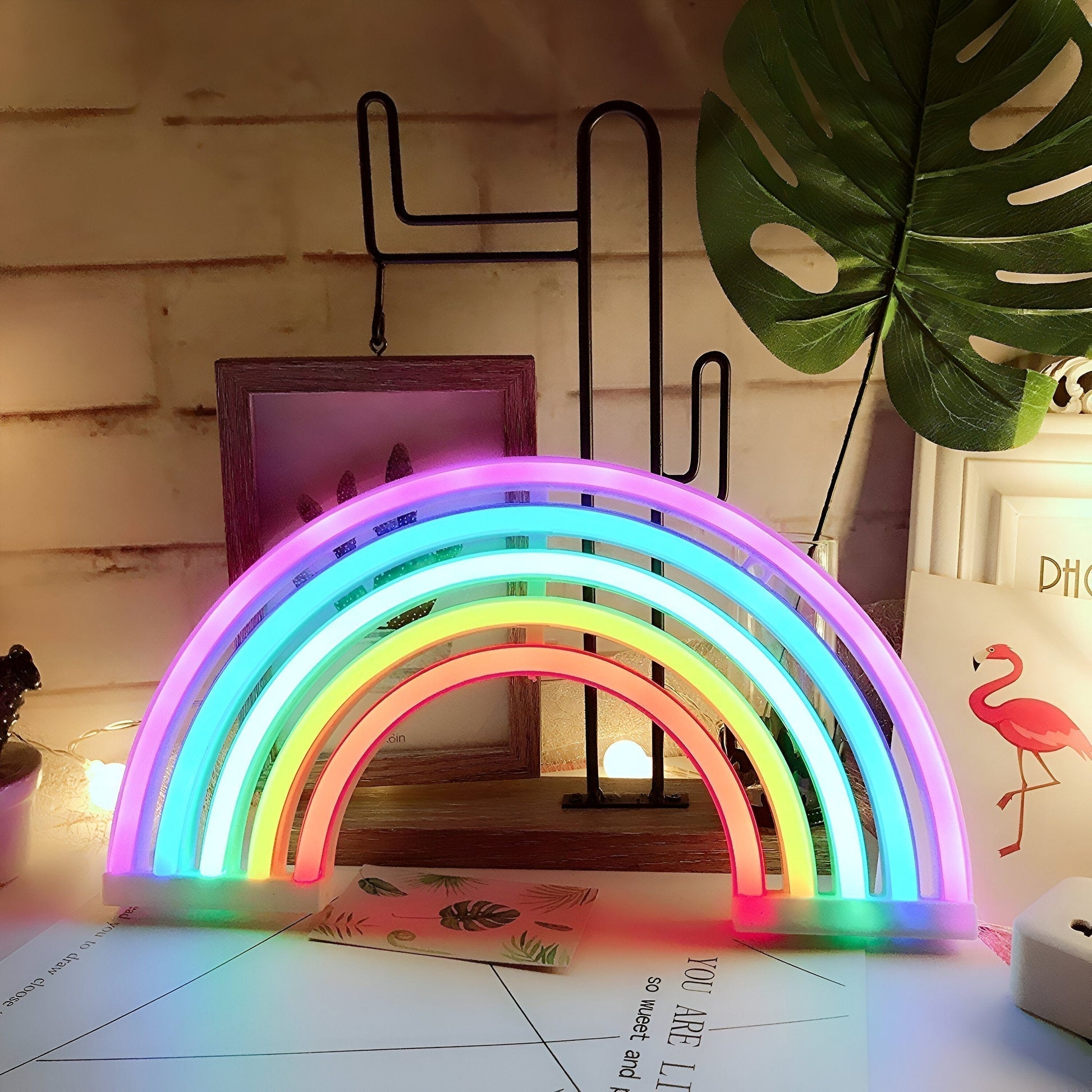 GlowArc - Lampe de nuit arc-en-ciel LED élégante