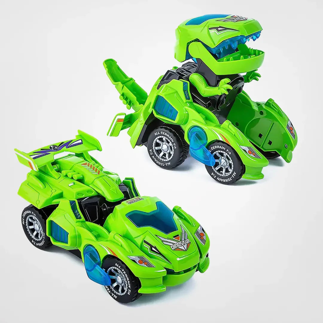Jouet de voiture transformable dinosaure LED