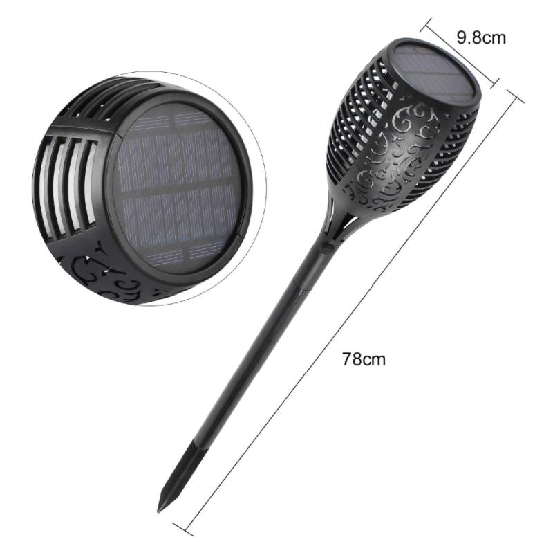SolarFlame – Bougies solaires LED d'extérieur avec capteur marche et arrêt automatique