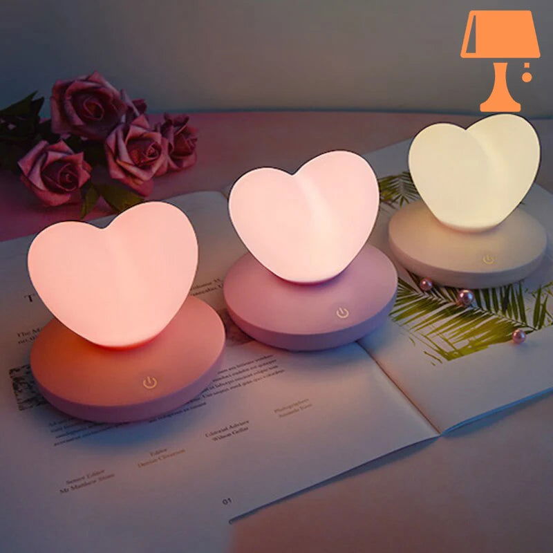 HeartfeltGlow – Veilleuse douillette en forme de cœur