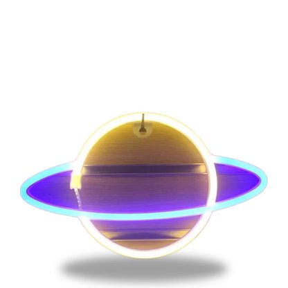 CosmoGlow – Lampes néon murales inspirées par les planètes