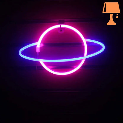 CosmoGlow – Lampes néon murales inspirées par les planètes