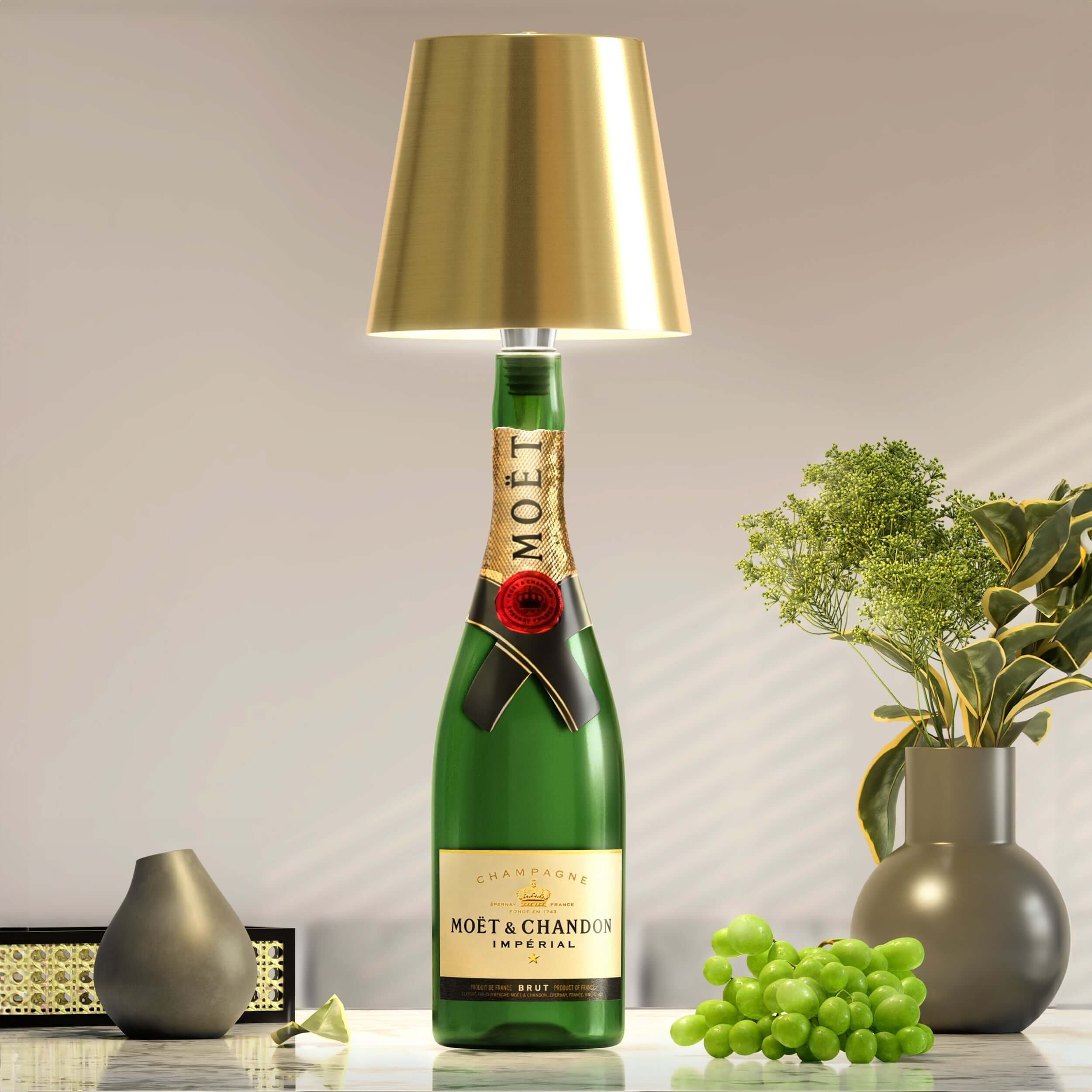 LumiFlaske Élégante Lampe LED en Bouteille pour Décoration Durable