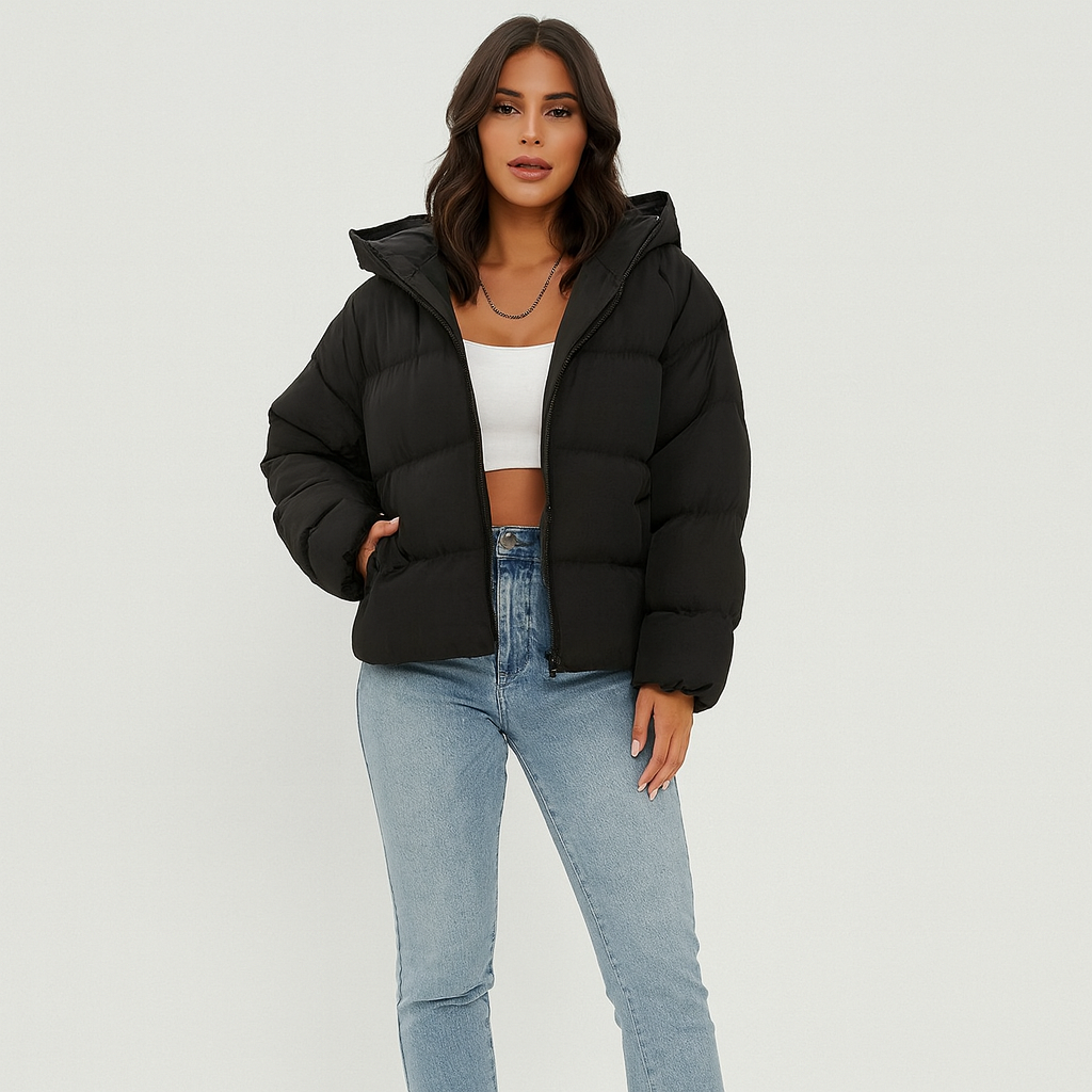 Leila | Veste matelassée d'hiver avec capuche