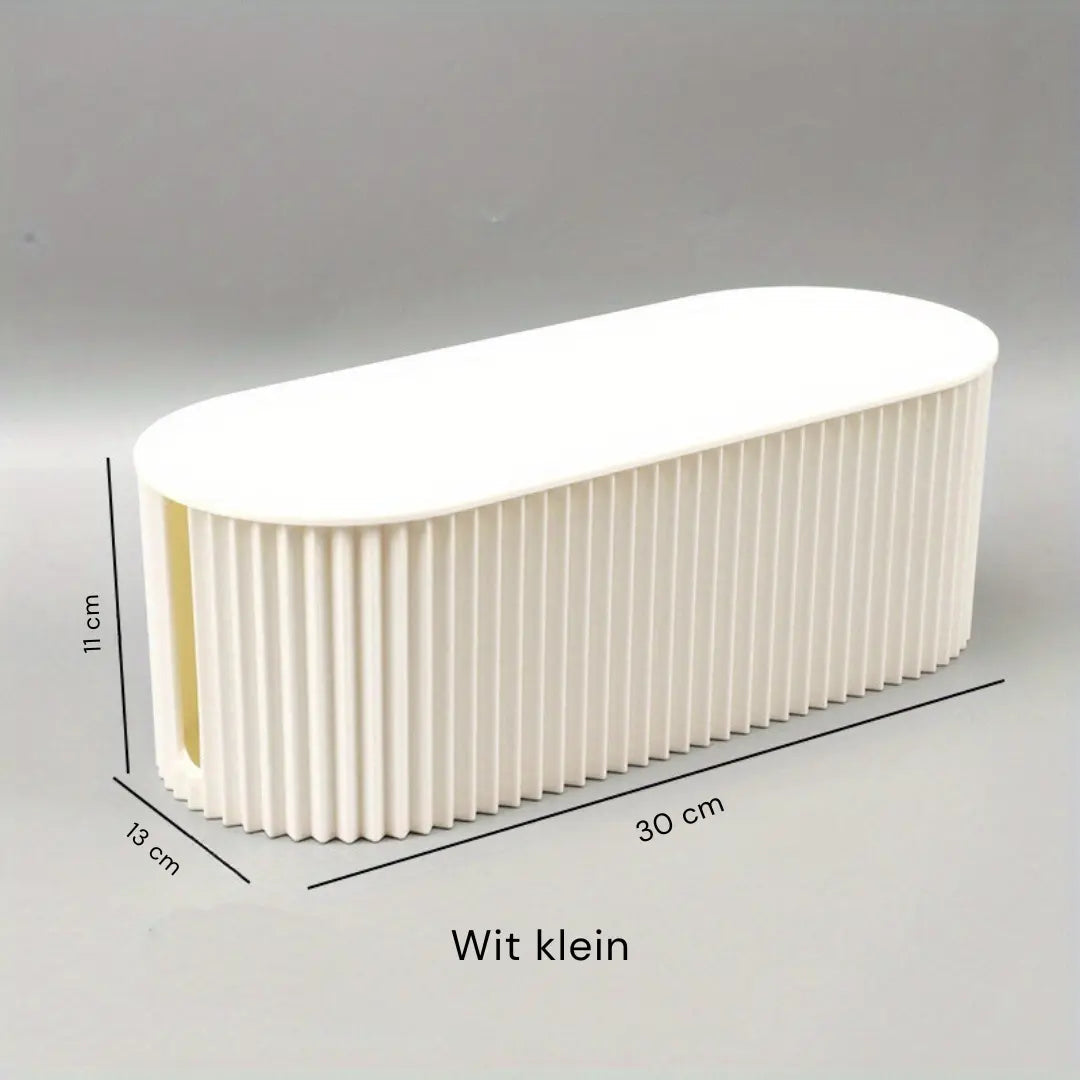 TidyRib - Boîte d'organisation de câbles ribbed élégante