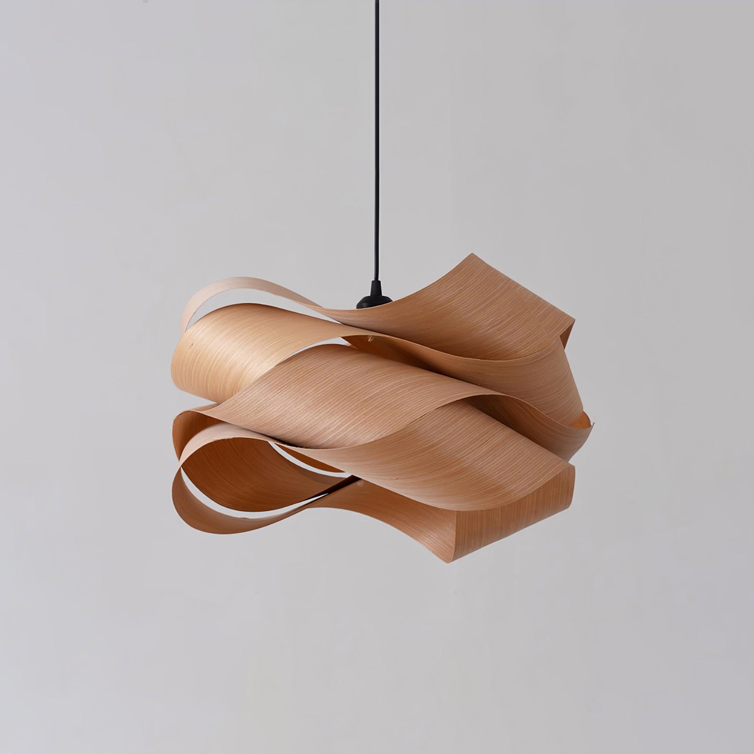 WaveGlow - Lampes suspendues en bois stratifié modernes