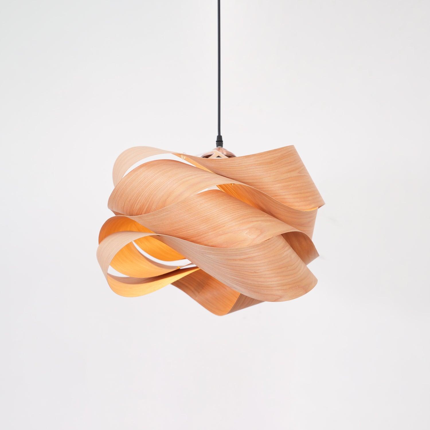WaveGlow - Lampes suspendues en bois stratifié modernes