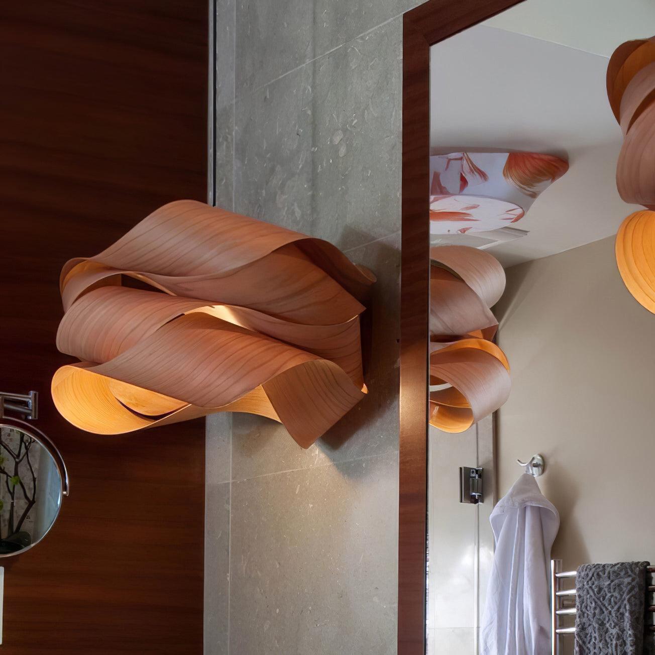 WaveGlow - Lampes suspendues en bois stratifié modernes