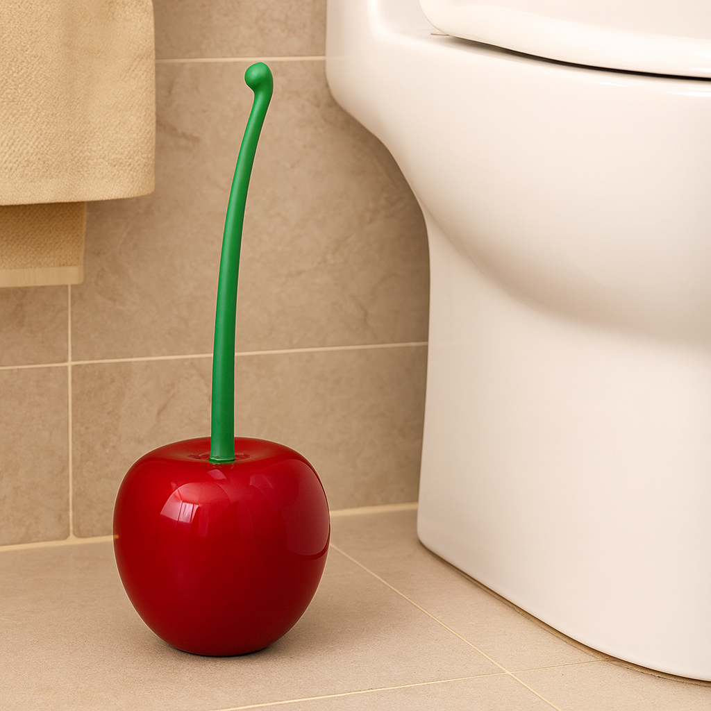 Lustria | Brosse de toilette moderne et support pour un logement hygiénique