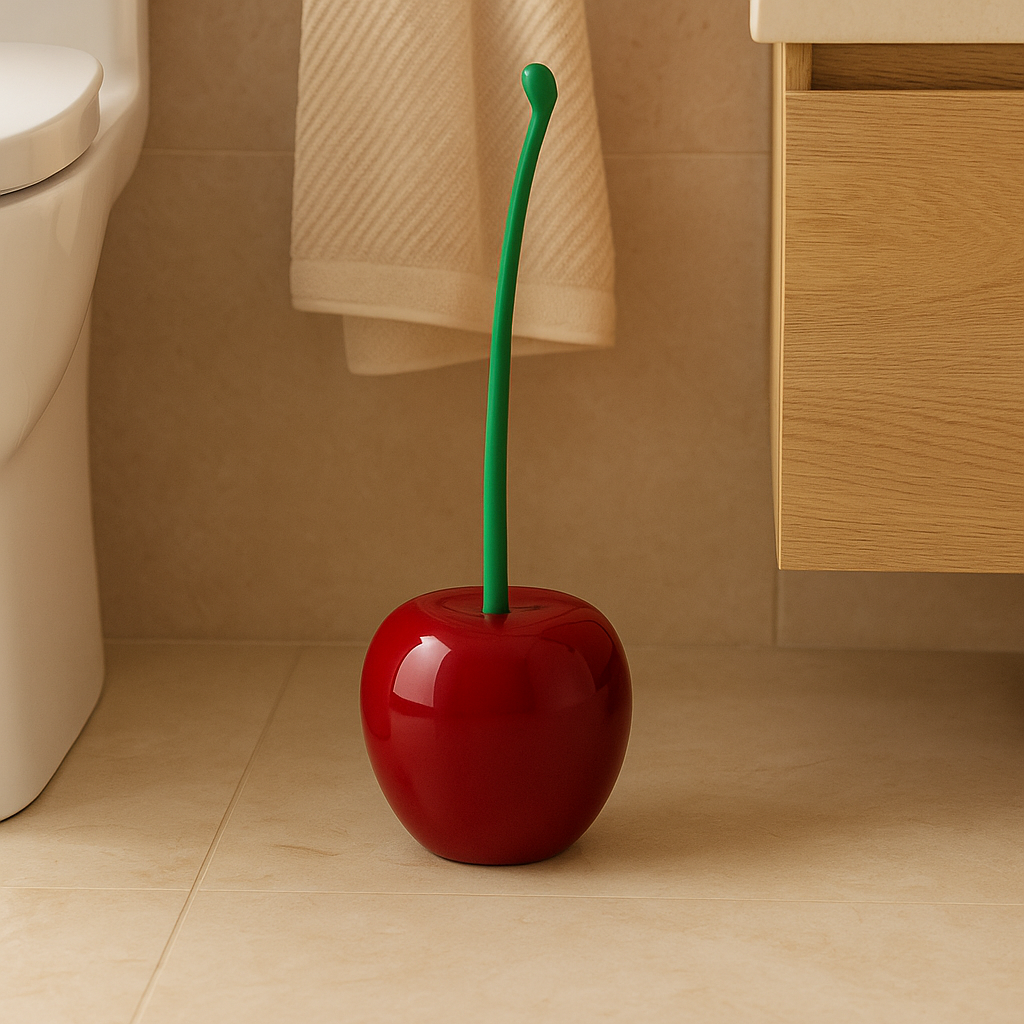 Lustria | Brosse de toilette moderne et support pour un logement hygiénique