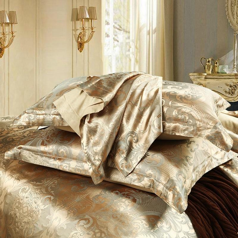 Ensemble de Housses de Couette SatinLuxe avec Fini Lisse et Taies d'Oreiller Étroites