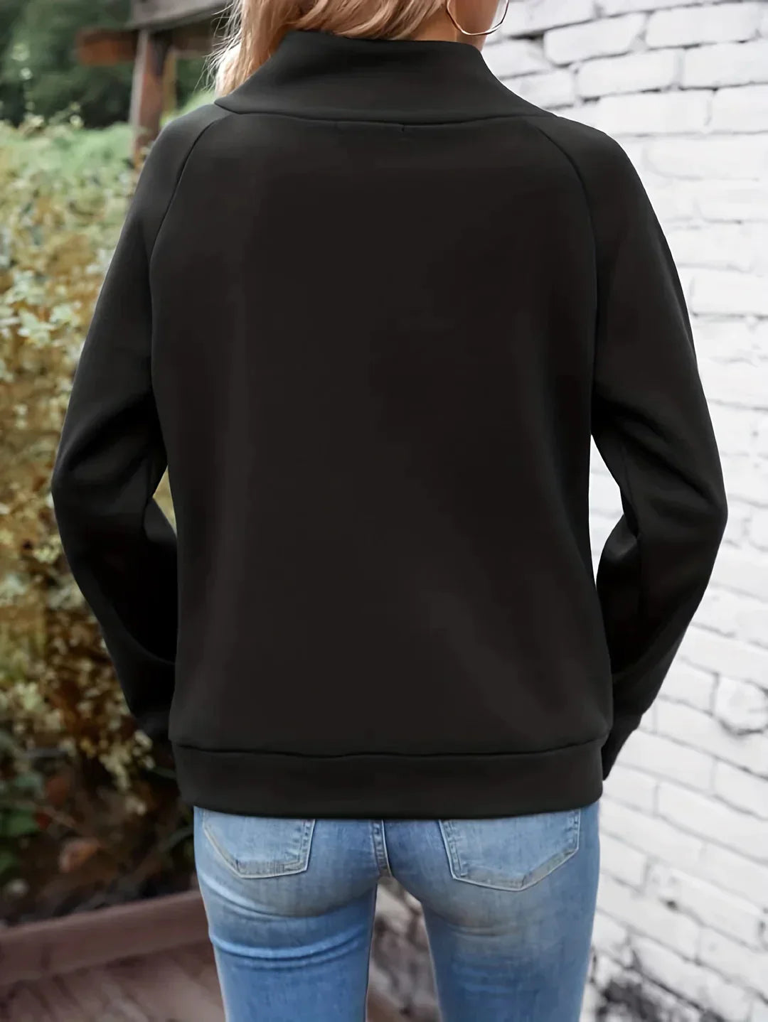 Malou - Pull à col roulé en mélange de polaire avec boutons