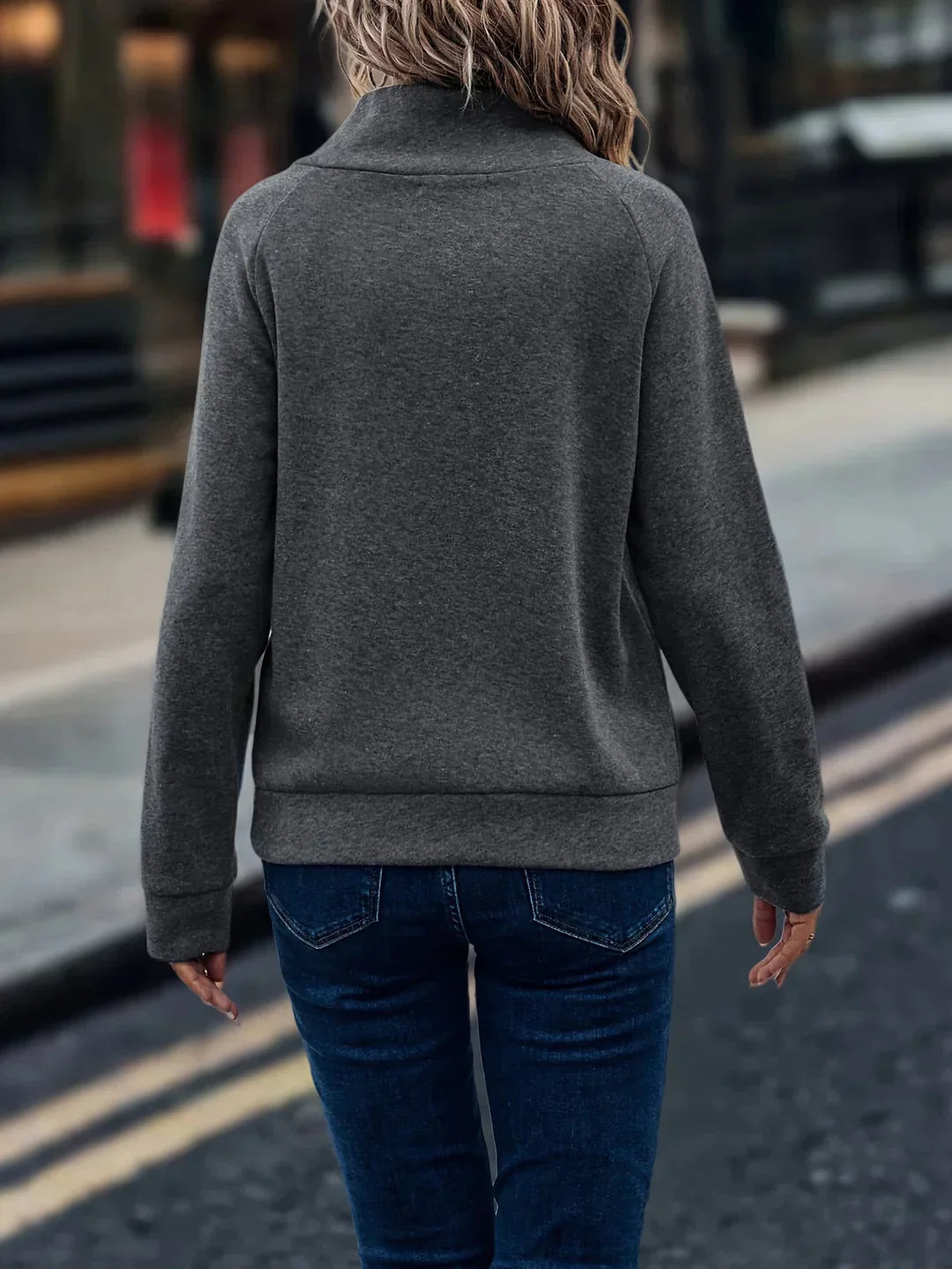 Malou - Pull à col roulé en mélange de polaire avec boutons