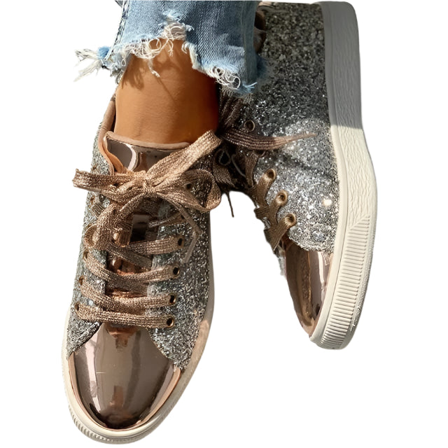 Baskets Brillantes Nova pour Femmes avec Semelle Rembourrée – Confort et Style en Un