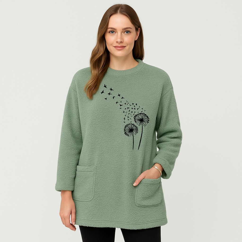Marlen | Sweat-shirt thermos au pissenlit