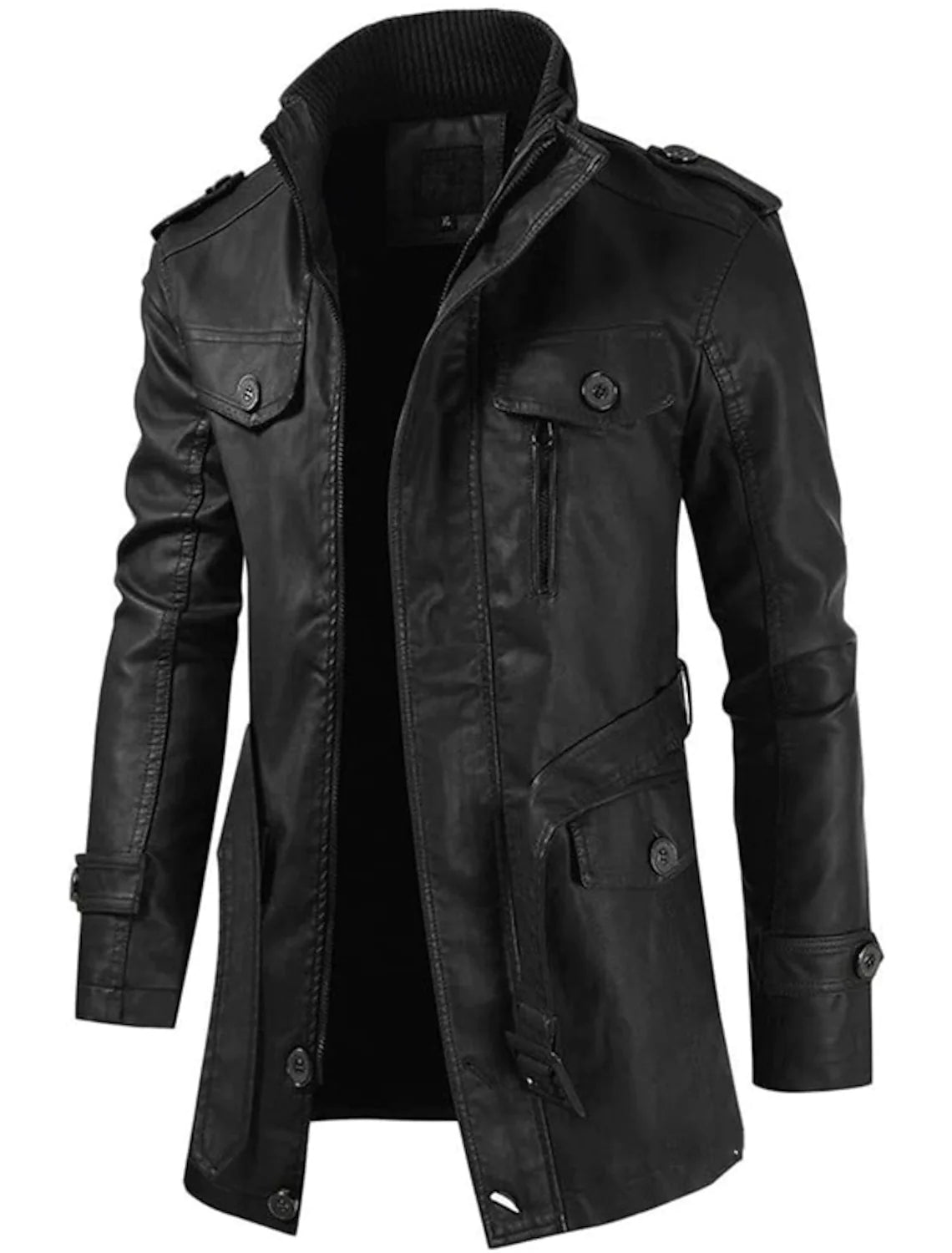 Veste à zip Enzo avec ceinture ajustable