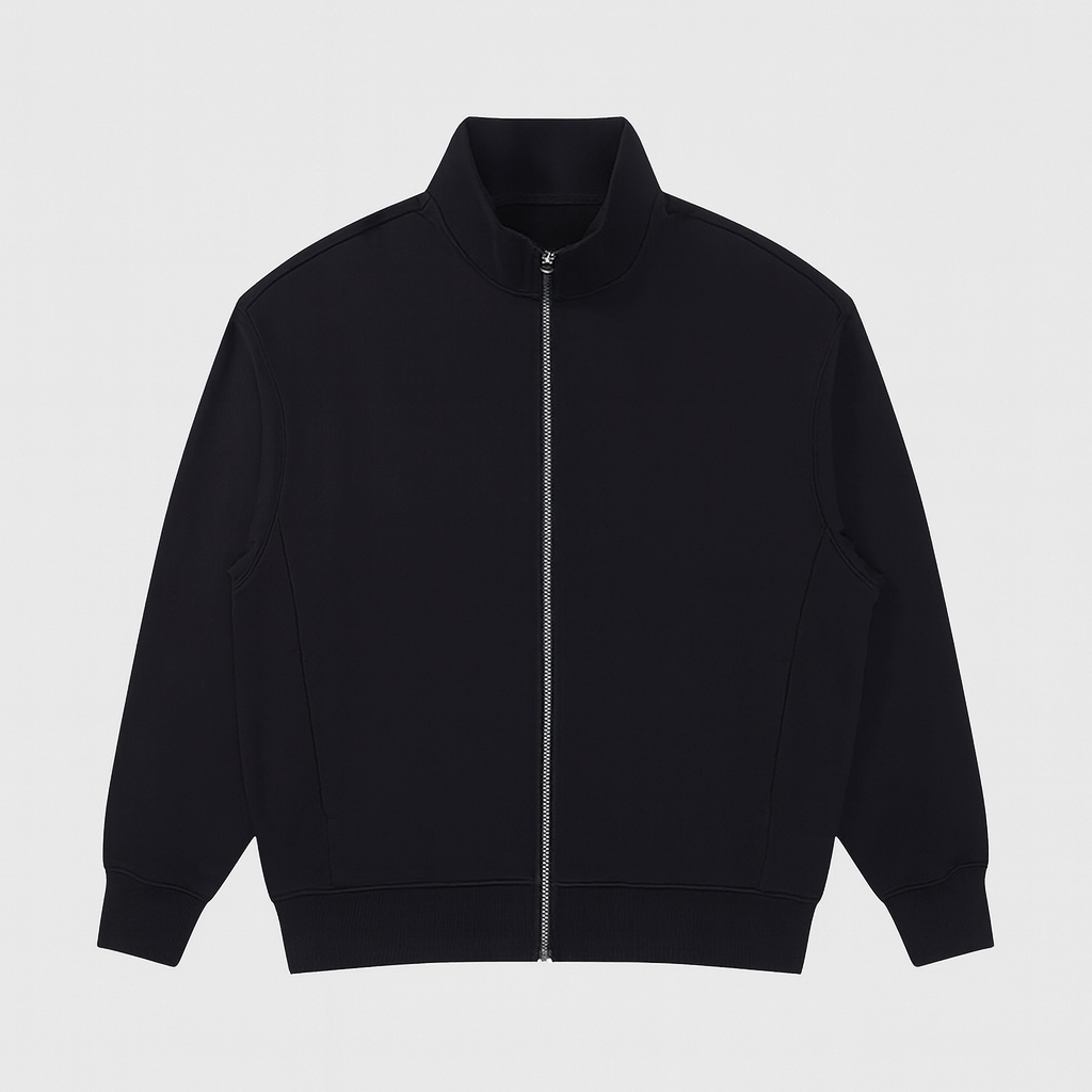 Veste décontractée pour hommes avec col montant