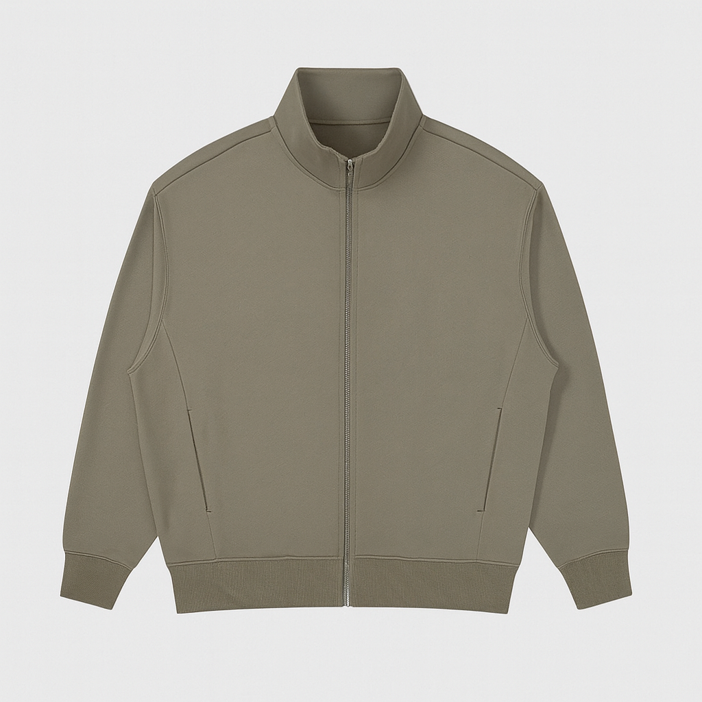 Veste décontractée pour hommes avec col montant