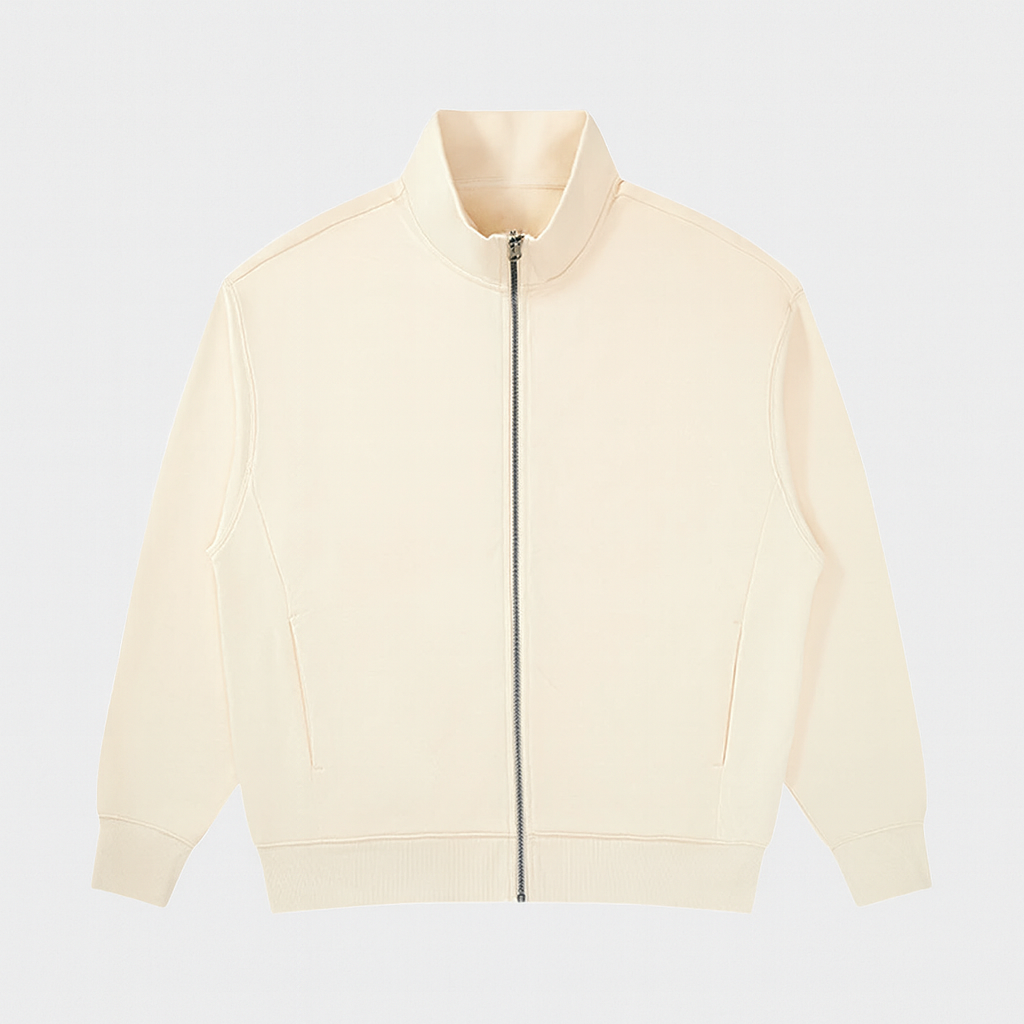 Veste décontractée pour hommes avec col montant