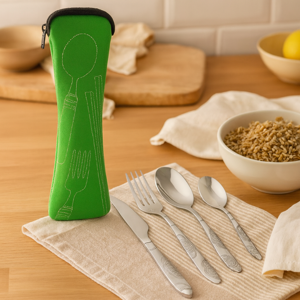 Mentora | Ensemble de couverts vintage en acier inoxydable 4 pièces