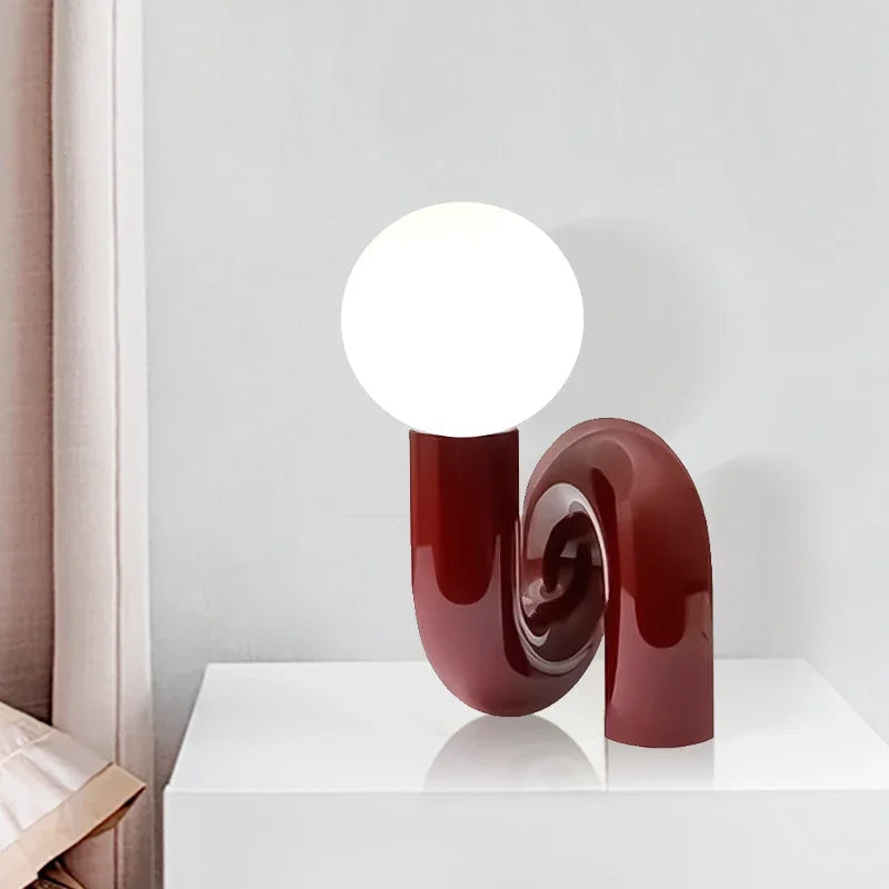 LumiArt – Lampe de table élégante avec un design artistique en verre