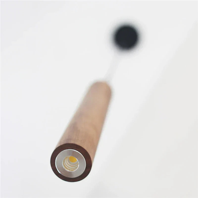 WalnutGlow – Lampes à suspension cylindriques modernes en bois