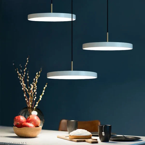 NordLumen - Suspension moderne à abat-jour circulaire