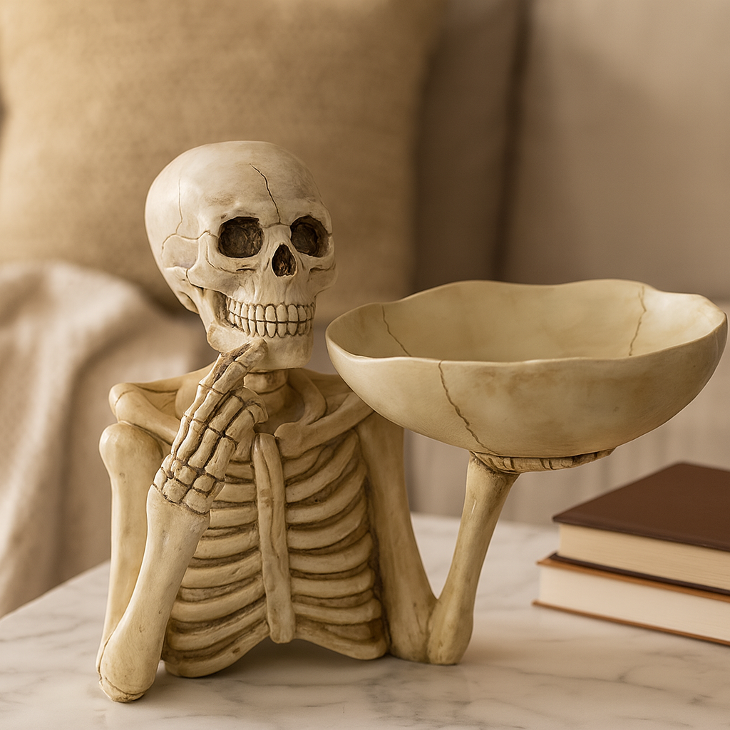 Morvane | Comprimé en résine de crâne gothique