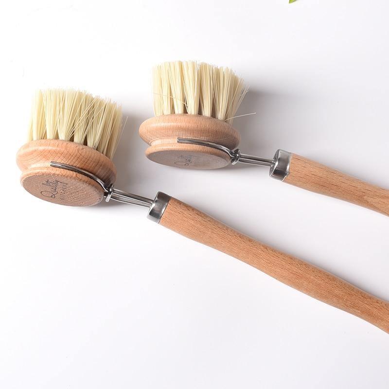 CleanCraft - Élégante brosse à vaisselle en bois