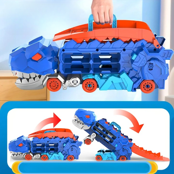 RexHaul – Jouet de transport de dinosaures avec 6 figurines de dinosaures, construction robuste, divertissement imaginatif