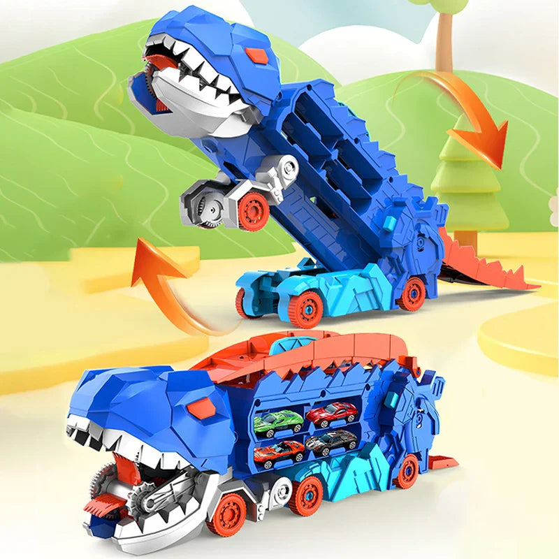 RexHaul – Jouet de transport de dinosaures avec 6 figurines de dinosaures, construction robuste, divertissement imaginatif