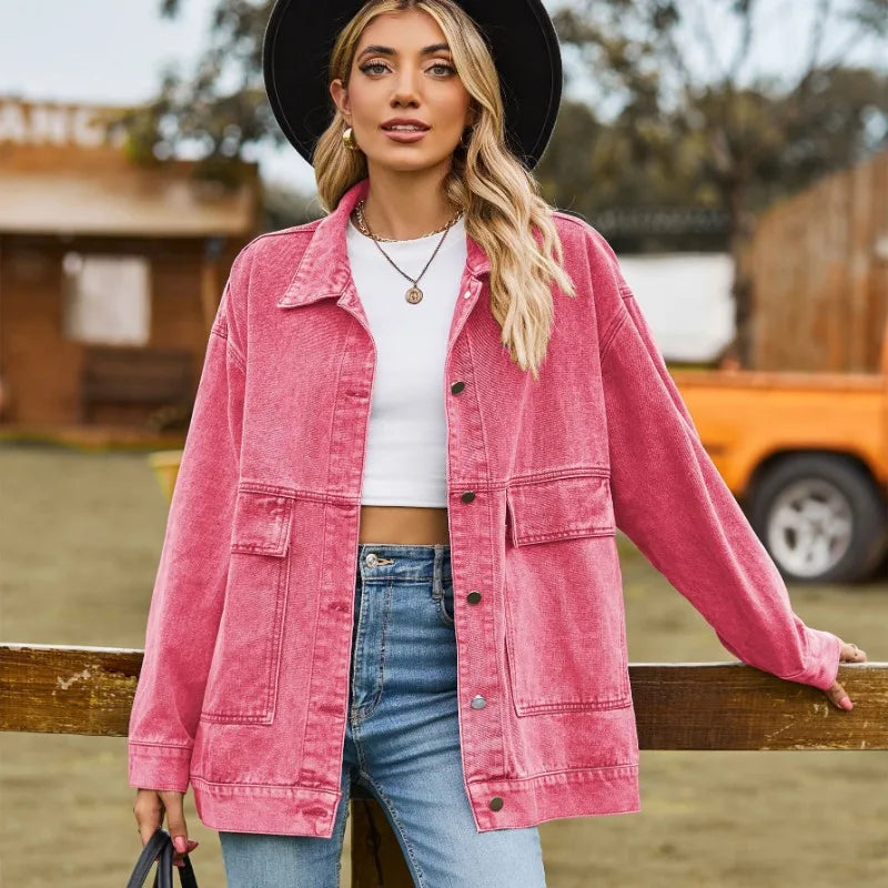 Veste en denim à manches longues Brina