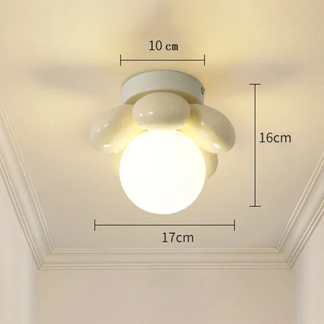 BloomGlow – Lampe de plafond moderne avec boule en verre