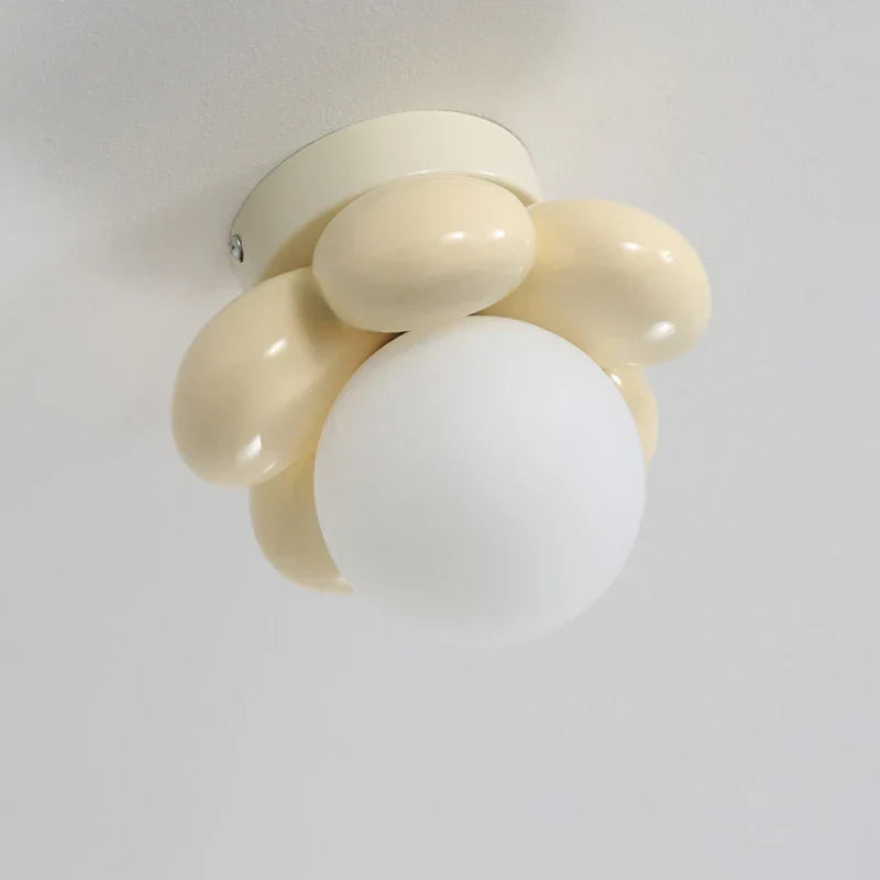 BloomGlow – Lampe de plafond moderne avec boule en verre