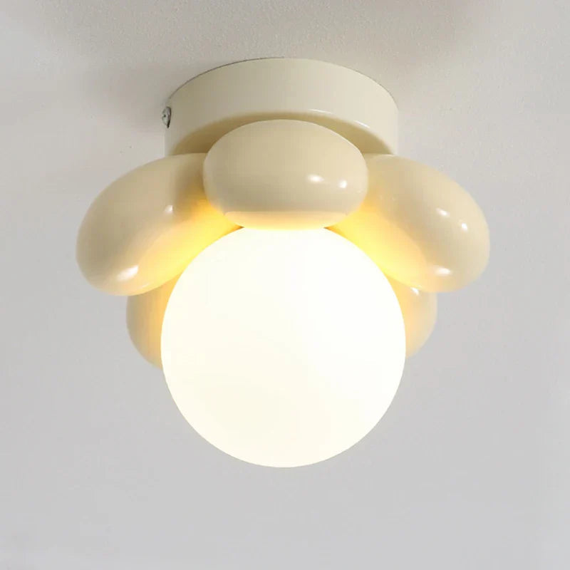 BloomGlow – Lampe de plafond moderne avec boule en verre