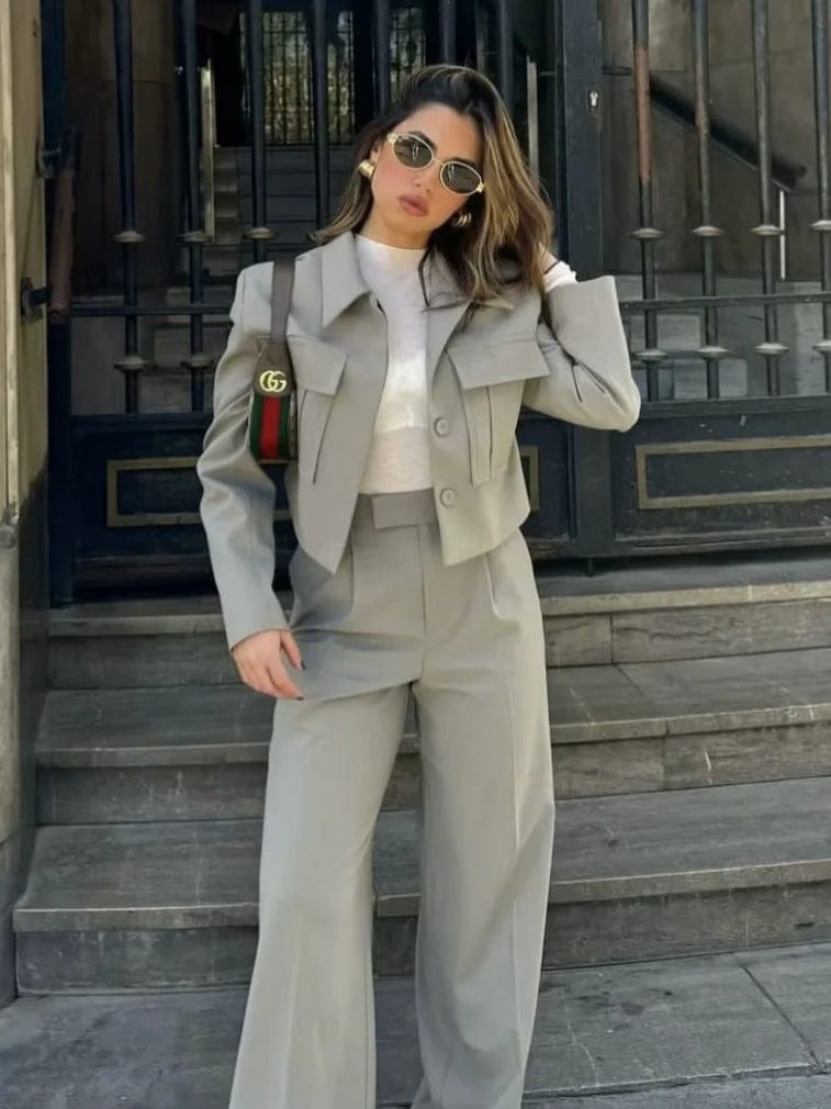 Ensemble deux pièces Georgia Blazer à manches longues