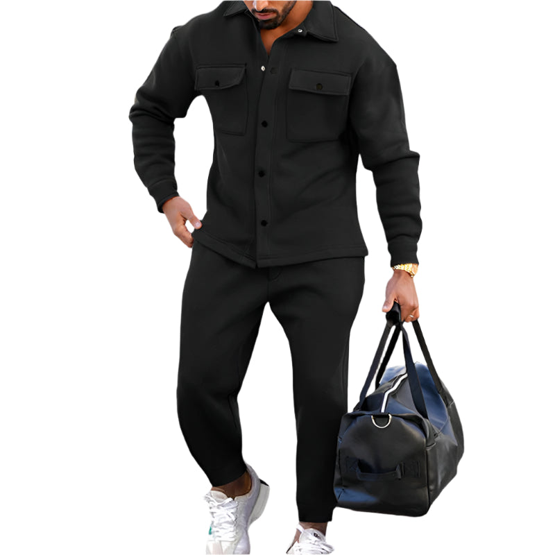 Ensemble Noah To-delt pour Hommes – Veste à Manches Longues et Pantalons avec Poches