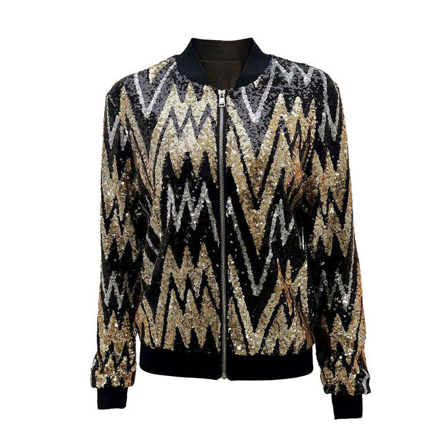 Thea - Veste bomber avec des sequins