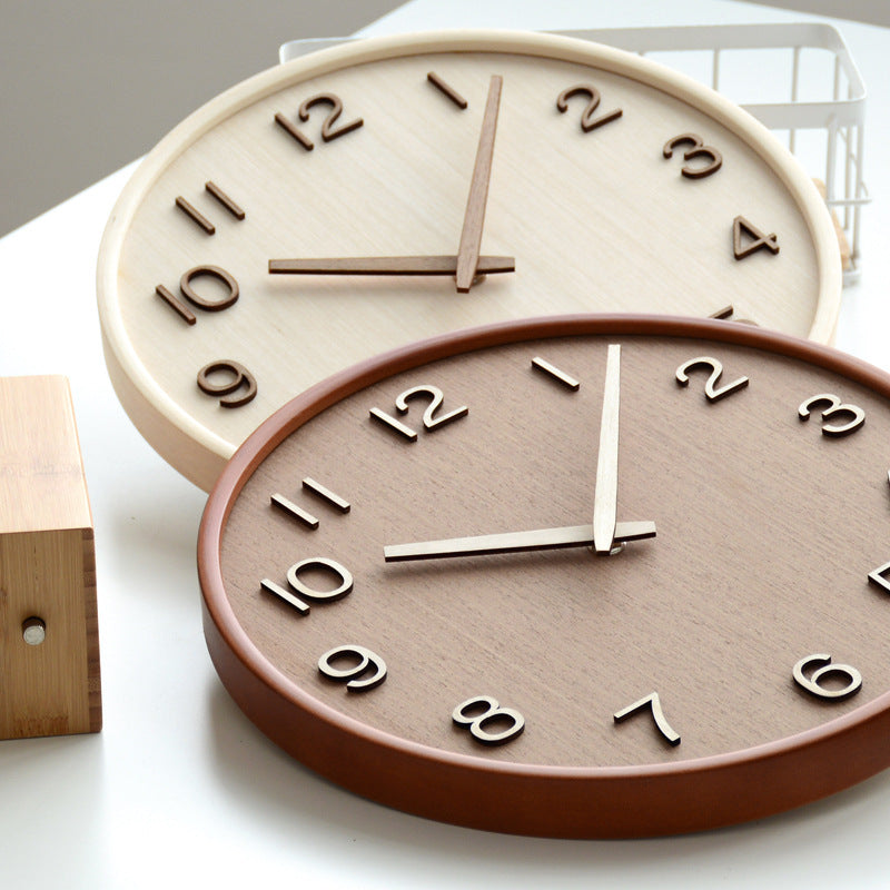 AestheticTone - horloges murales en bois nordiques intemporels