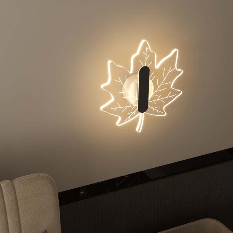Applique LED nordique Moderne Leaf pour une atmosphère conviviale