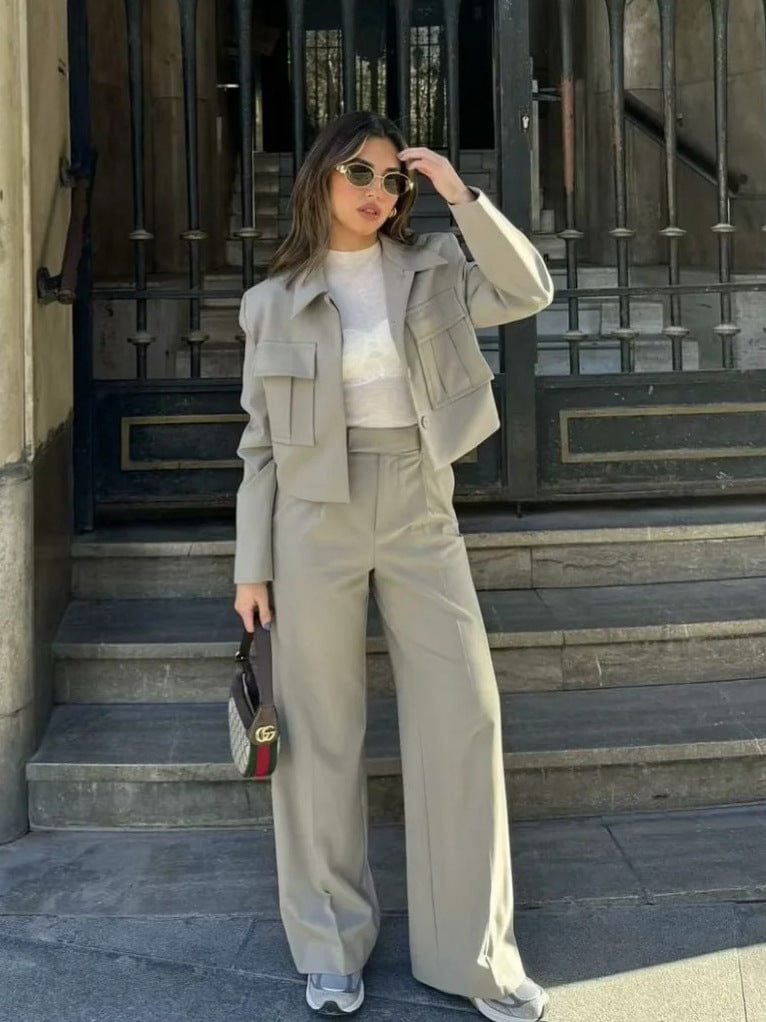 Ensemble deux pièces Georgia Blazer à manches longues