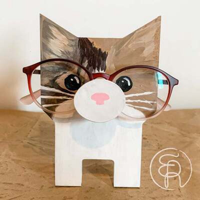 CritterHold Porte-lunettes en forme d'animaux - Rangement amusant et pratique