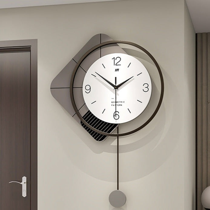 TimeSwing - Horloge murale pendule géométrique moderne