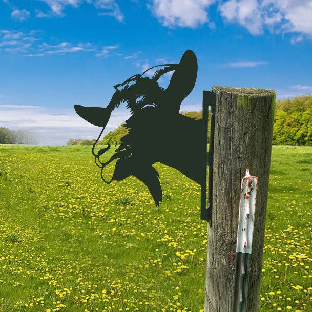 WildPost - Bordures de clôture en métal dyresilhuet