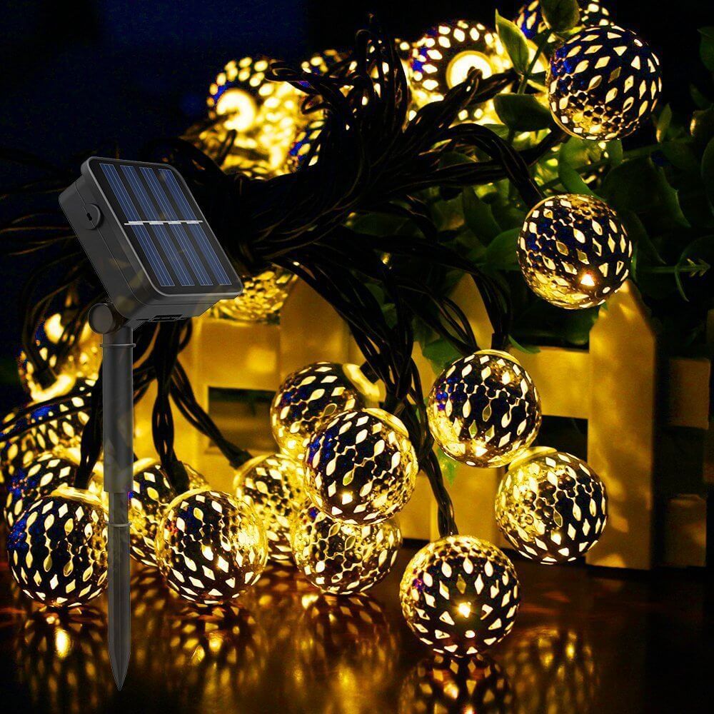 SolarGlow - Bougie en boule élégante pour une ambiance extérieure