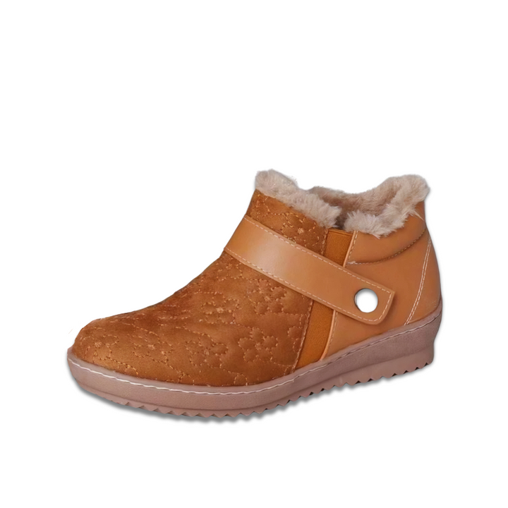 Carol - Bottes de cheville en suède synthétique pour l'hiver