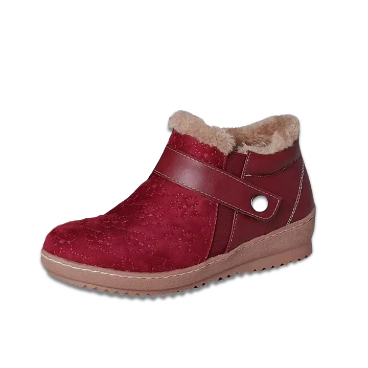 Carol - Bottes de cheville en suède synthétique pour l'hiver