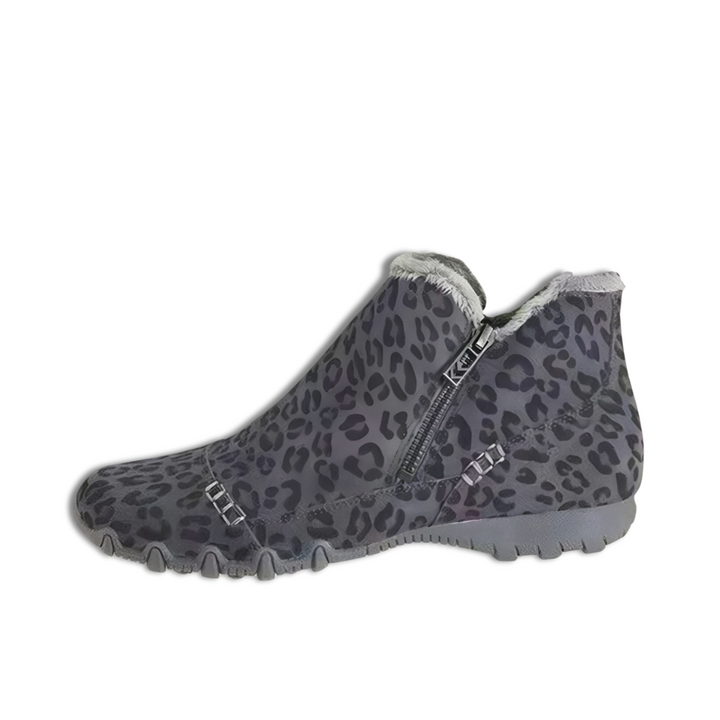 Gabbi - Bottines à zip avec doublure chaude, antidérapantes et sur la cheville